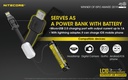 Battery Charger: Nitecore LC10, Portable Magnetic Outdoor USB Charger