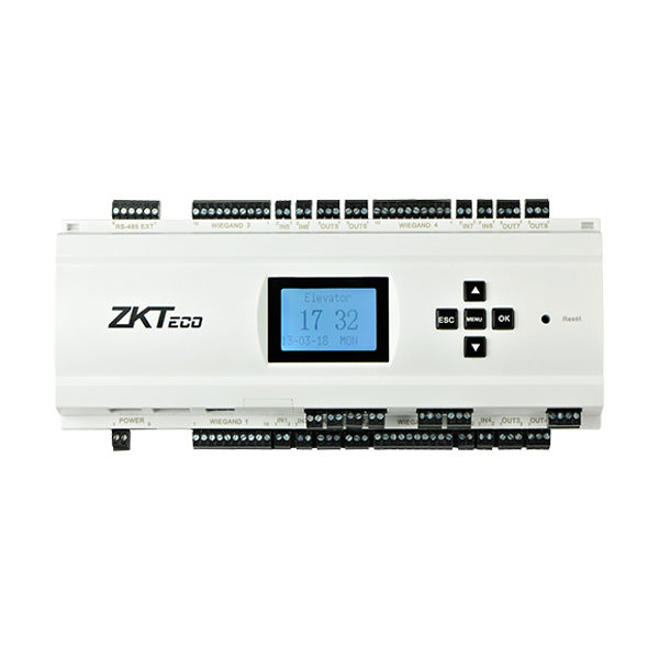 Access Control Panel: ZKTeco 	EC10 Elevator Control, 10 Floor control, supports up to 3x EX16, PSU