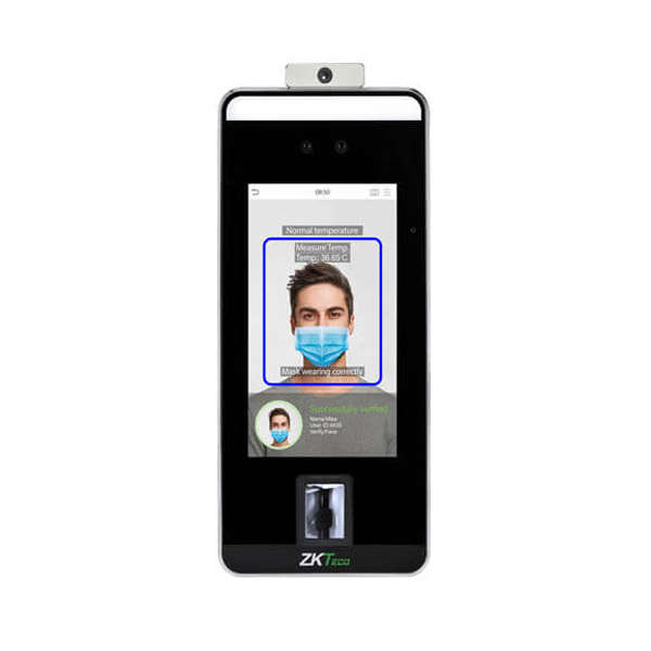 Access Control: ZKTeco SpeedFace-V5L[TD] Terminal; FP\Face\Palm\Fever\Mask Detection, with WiFi