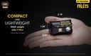 Flashlight: Nitecore NU25, Rechargeable Headlamp, 360 lumen, 81m
