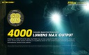 Flashlight: Nitecore P20iX, Tactical Flashlight, 4000 lumen, 221m