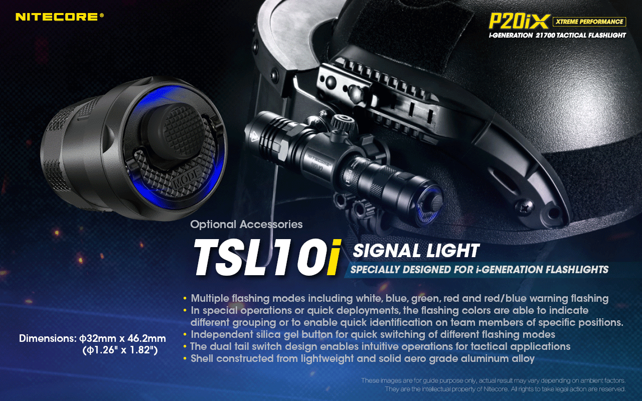 Flashlight: Nitecore P20iX, Tactical Flashlight, 4000 lumen, 221m