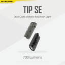 Flashlight: Nitecore TIP SE, Rechargeable Metallic Keychain Light, 700 lumen, 90m