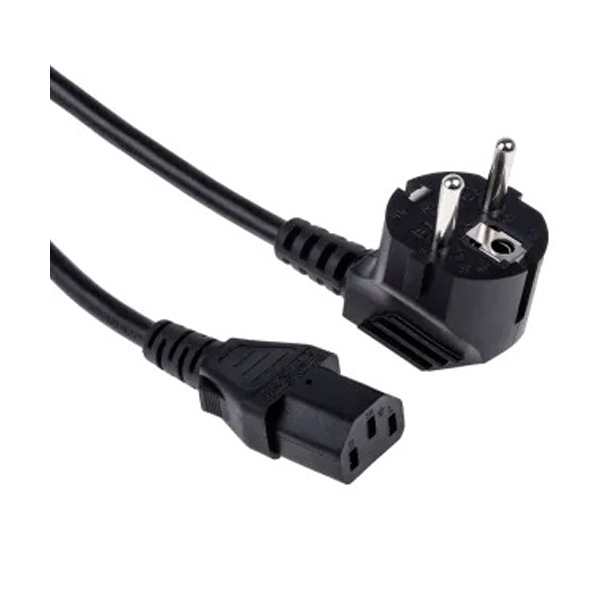 Power cord: 2Pin Euro Schuko-C13, H05VV-F, 3G1.0mm2