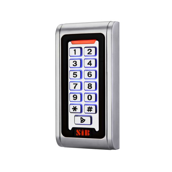 Access Control Reader: SIB RF008E-W Metal Keypad Waterproof RFID Card Reader,  IP68,Wiegang26,ID+EM Card,12V,Distance100M