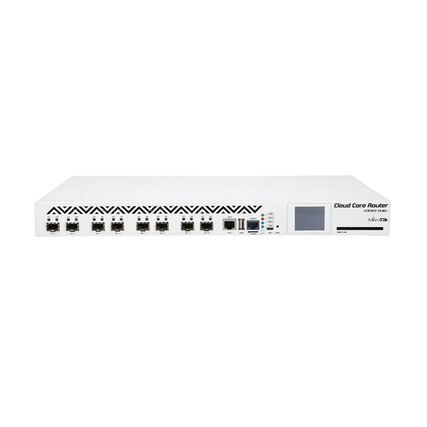 Router: Mikrotik CCR1072-1G-8S+ Cloud Core Router,  1xGE, 8xSFP+, 72 cores 1GHz CPU, 16GB RAM