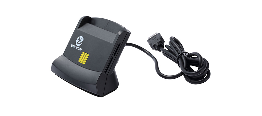 Zoweetek ZW-12026-6 Smart Card Reader with SD reader