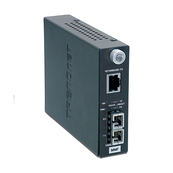 Media Converter: Trendnet 100Base-TX to 100Base-FX Dual Wavelength Single Mode SC Fiber Converter (TFC-1600)