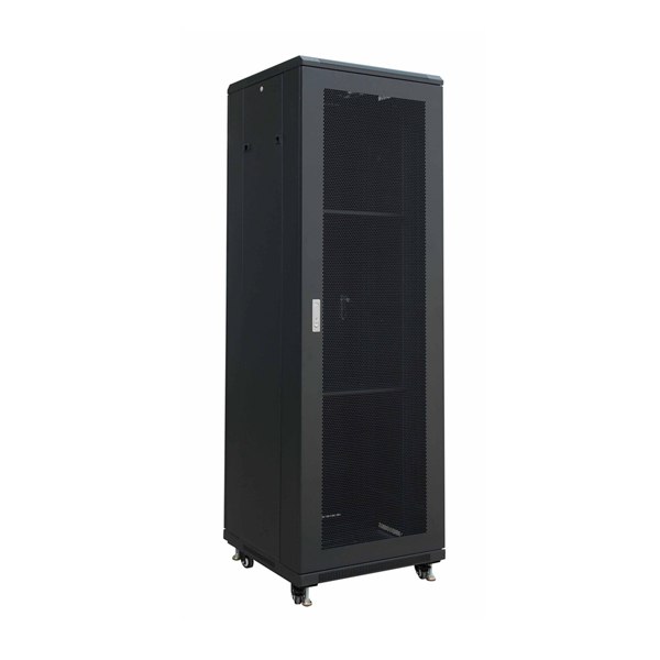 Rack: APCE Rack Cabinet 42U, 600x1000, Vented steel door, 4x Fan, 3xShelf