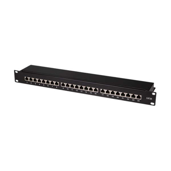 Patch Panel: APCE 19" 1U, Cat6a 24 ports Toolles type